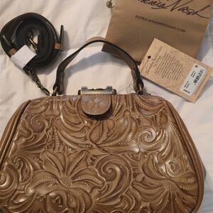 Patricia Nash Brown Embossed Crossbody Bag